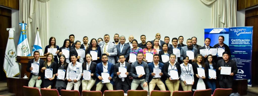 Secretaría de Coordinación Ejecutiva de la Presidencia (SCEP) e Instituto Nacional de Administración Pública (INAP) Guatemala, certificaron a personal y contratistas del Consejo Regional de Desarrollo Urbano y Rural Región Noroccidente